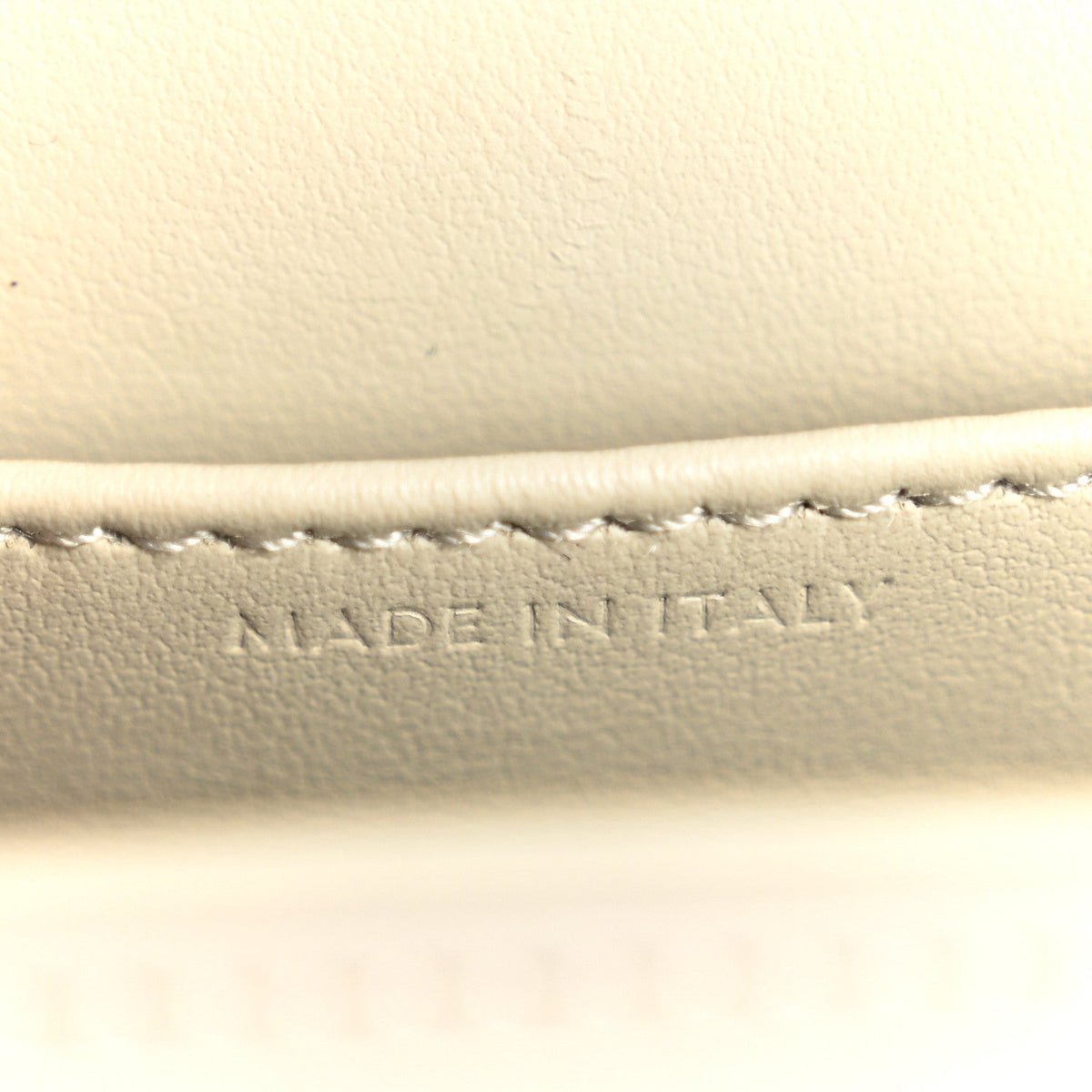Shiny Calfskin Mini Triomphe Chalk