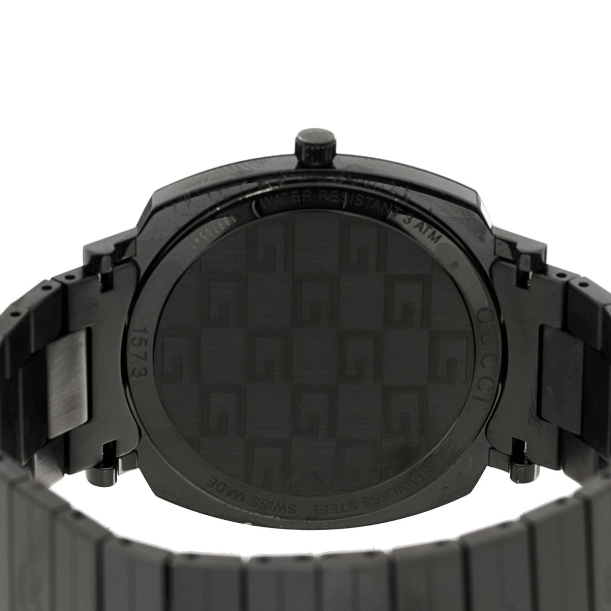 PVD Stainless Steel 38mm Grip Quartz Watch Black