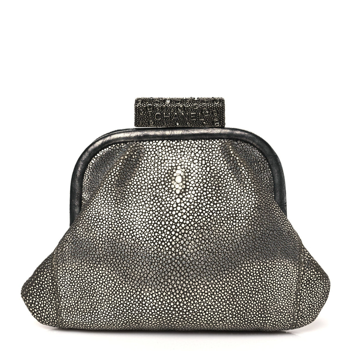 Stingray Degrade Frame Clutch Silver