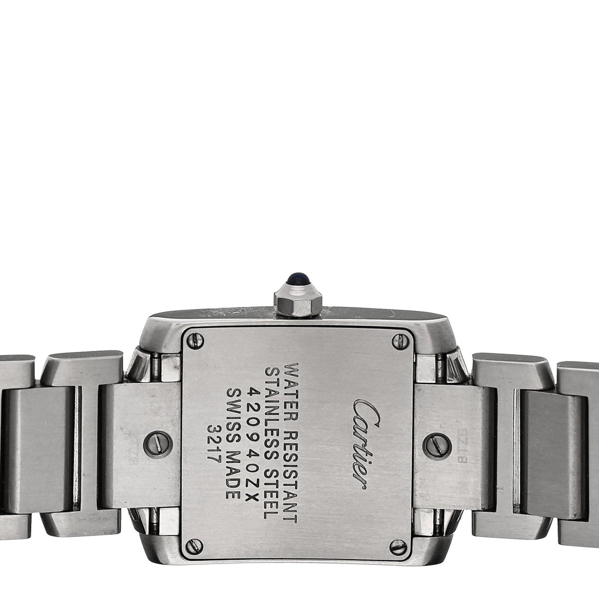 Stainless Steel 20mm Tank Francaise Quartz Watch