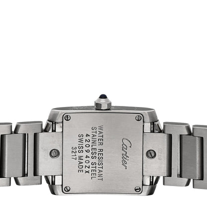 Stainless Steel 20mm Tank Francaise Quartz Watch