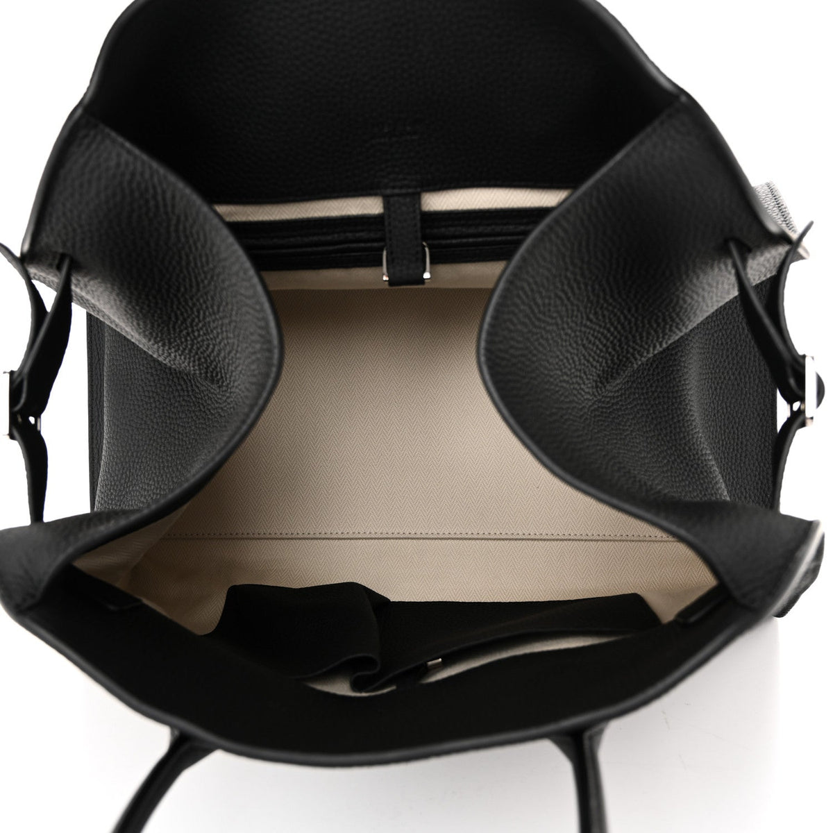 Matte Grained Calfskin Soft Margaux 15 Black