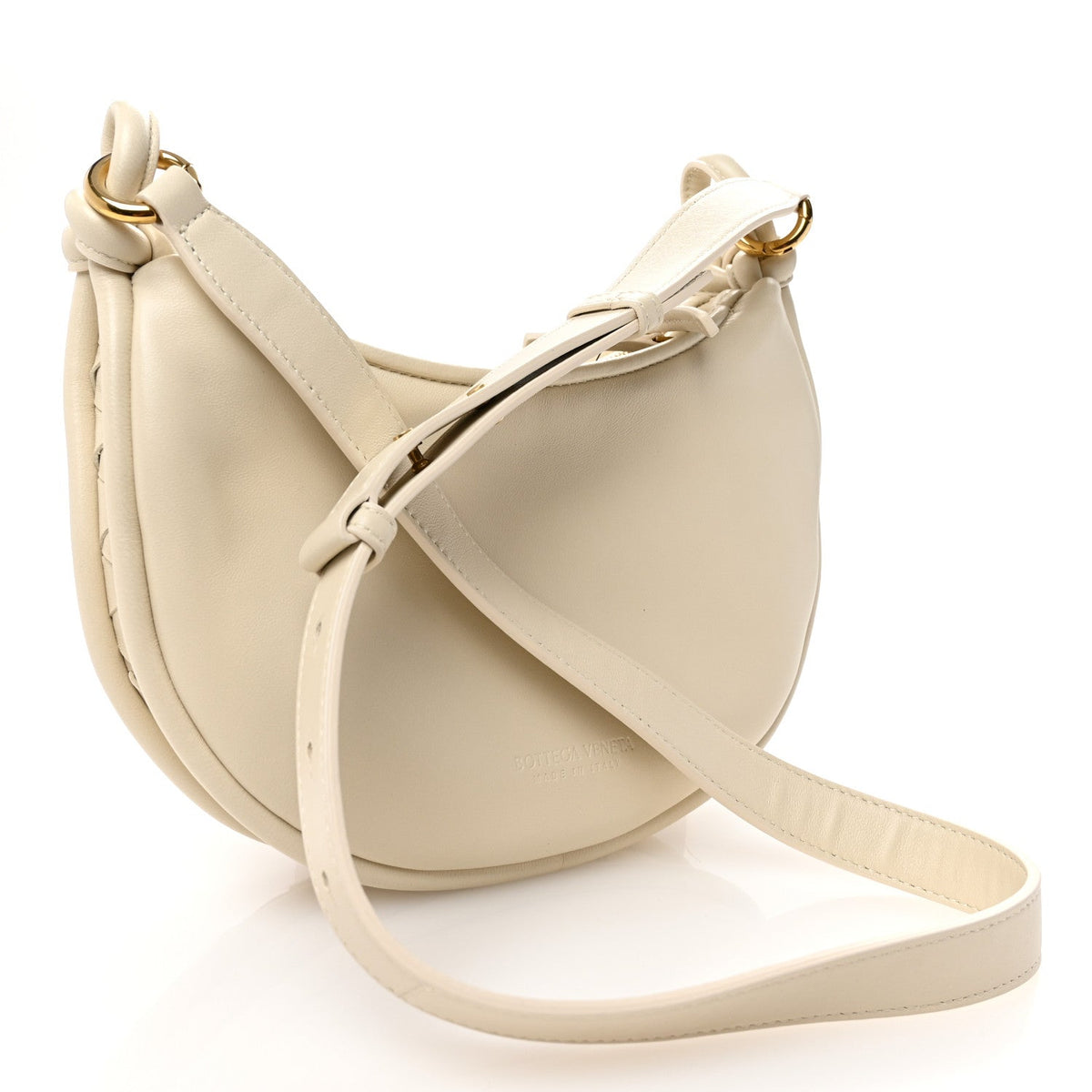 Nappa Intrecciato Small Gemelli Multipocket Bag Sea Salt