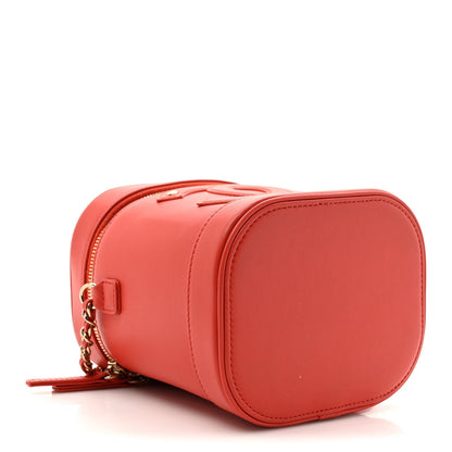 Lambskin Timeless Vanity Cosmetic Case Red