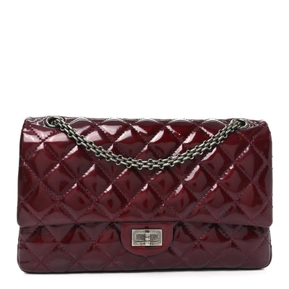 Patent Quilted 2.55 Reissue 226 Flap Burgundy