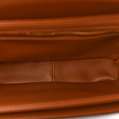 Calfskin Triomphe Canvas Teen Triomphe Bag Tan