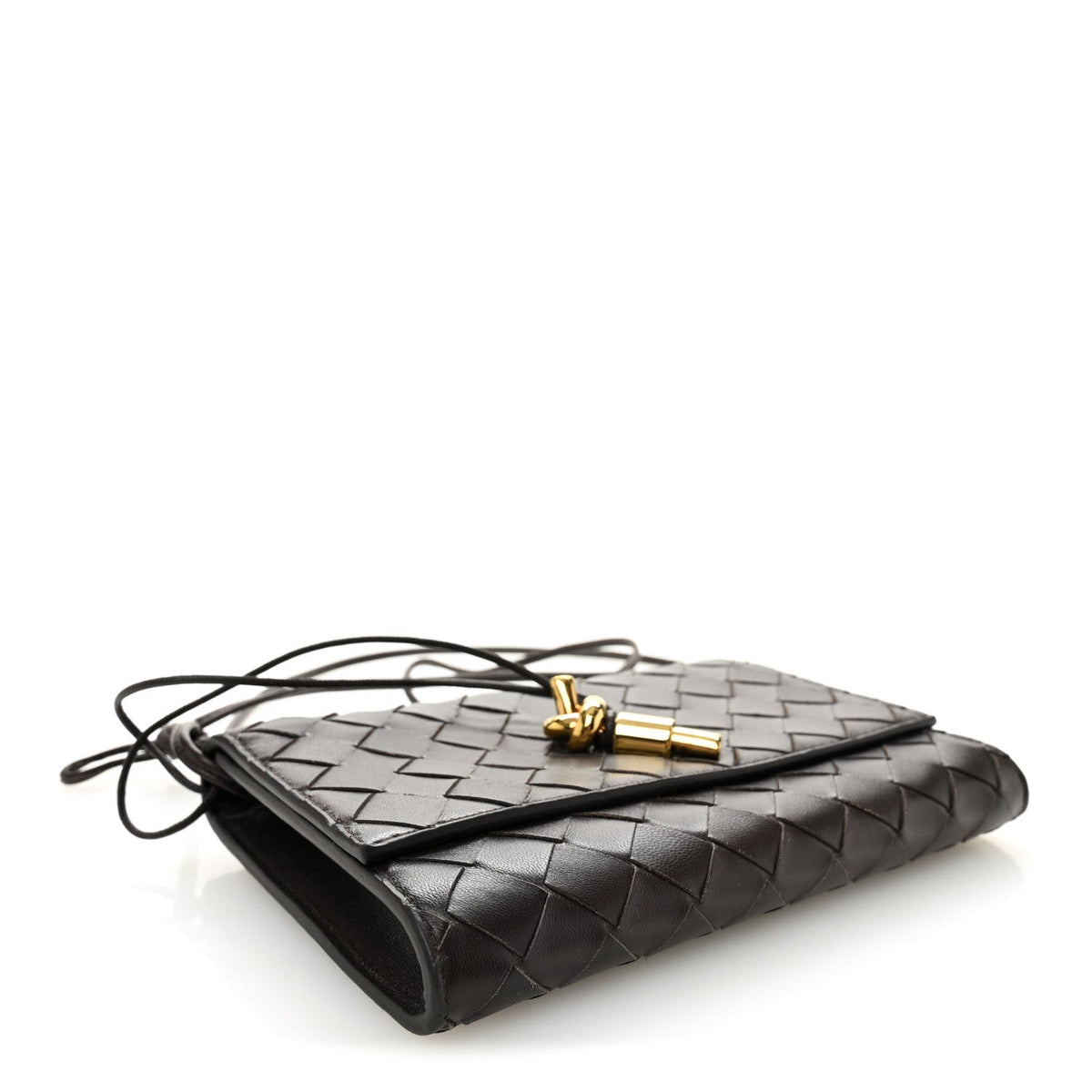 Nappa Intrecciato Andiamo Pouch On Strap Fondant