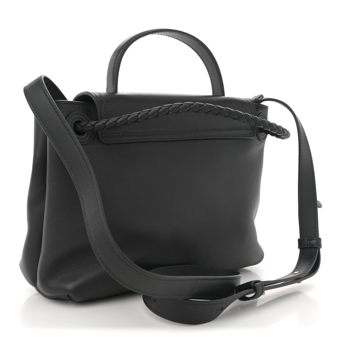 Silky Calfskin Small Ciao Ciao Black