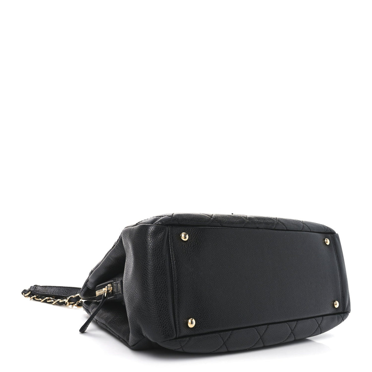 Caviar Quilted Timeless CC Soft Tote Black