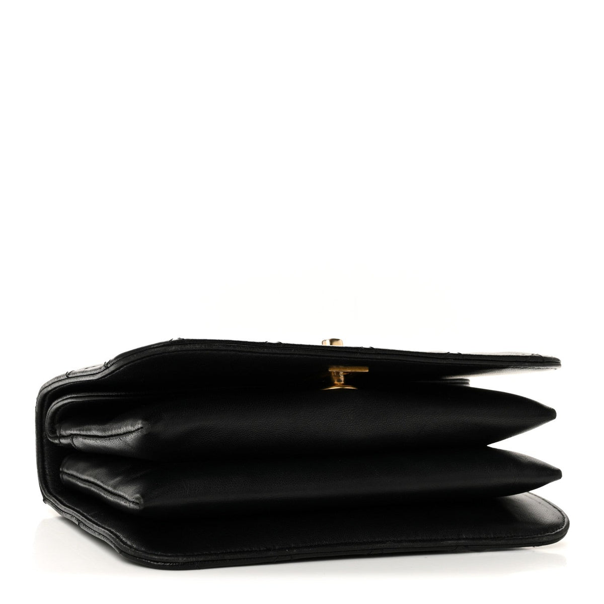 Caviar Quilted Mini Top Handle Flap Black