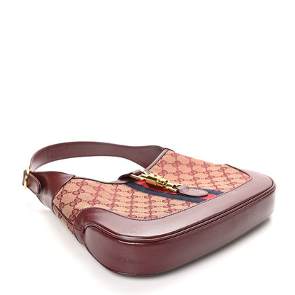 Monogram Azalea Calfskin Web Small Jackie 1961 Hobo Sahara Rubino Chardonnay