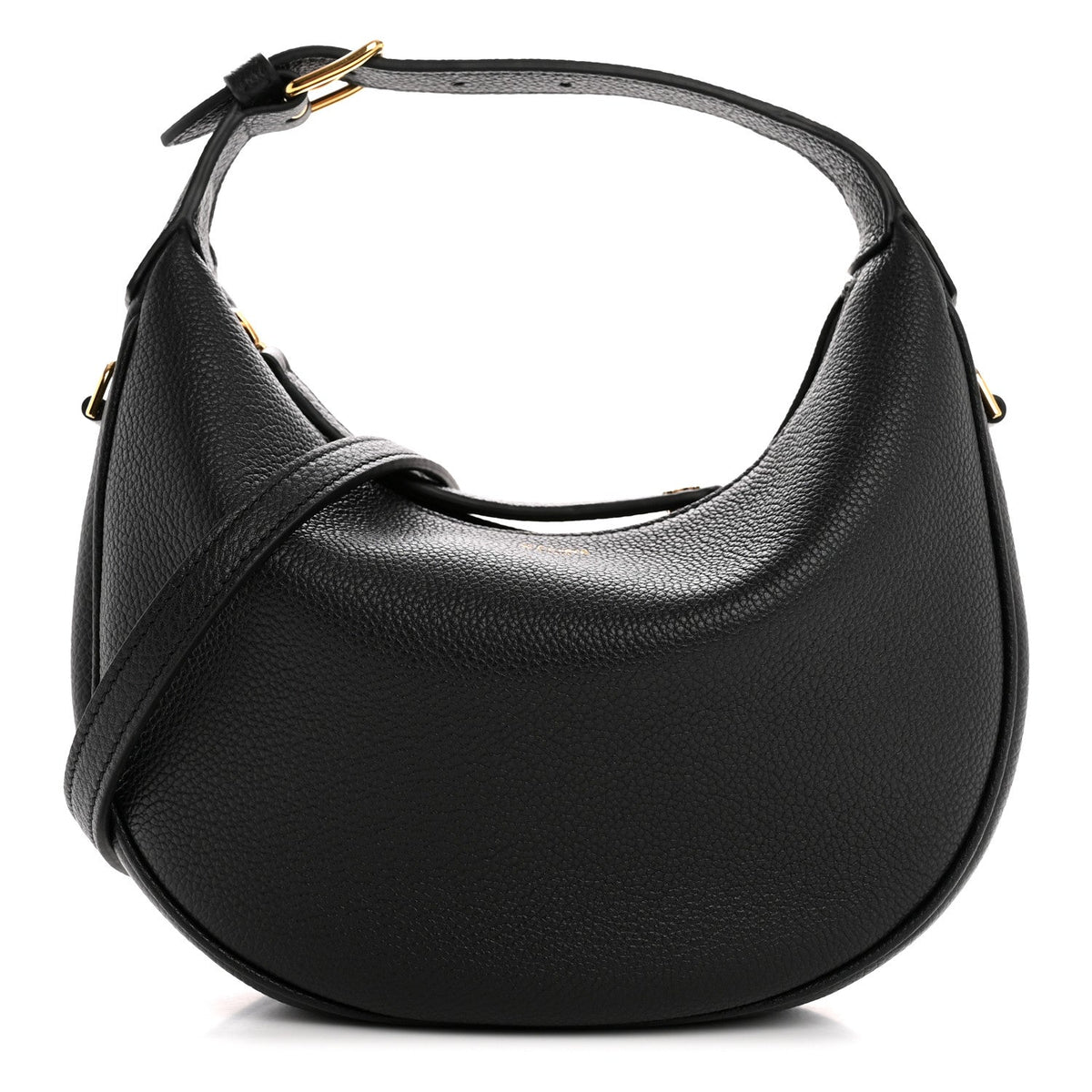 Supple Grained Calfskin Teen Lulu Shoulder Bag Black