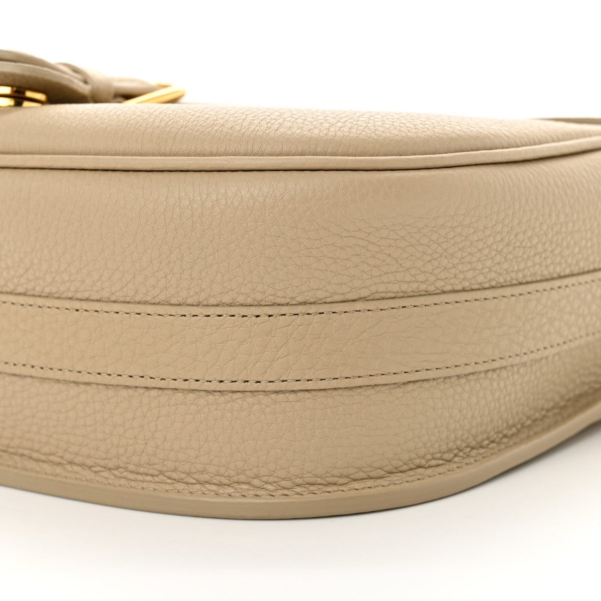 Grained Calfskin Large Bobby Flap Warm Taupe