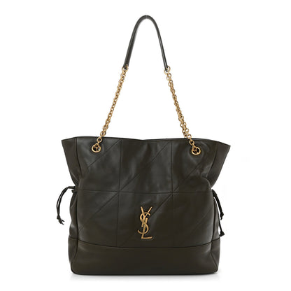 Lambskin Jamie Shopping Tote Light Musk