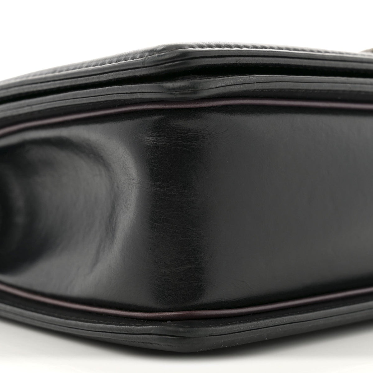 Calfskin Embossed New Medium Paris Salzburg Boy Flap Black