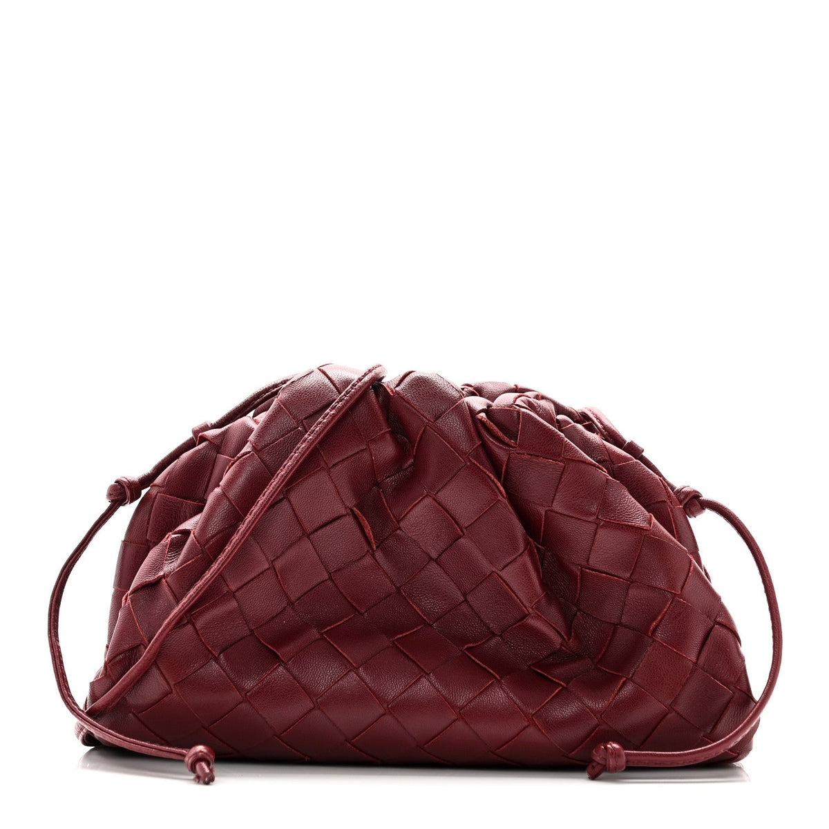 Nappa Intrecciato The Mini Pouch Bordeaux
