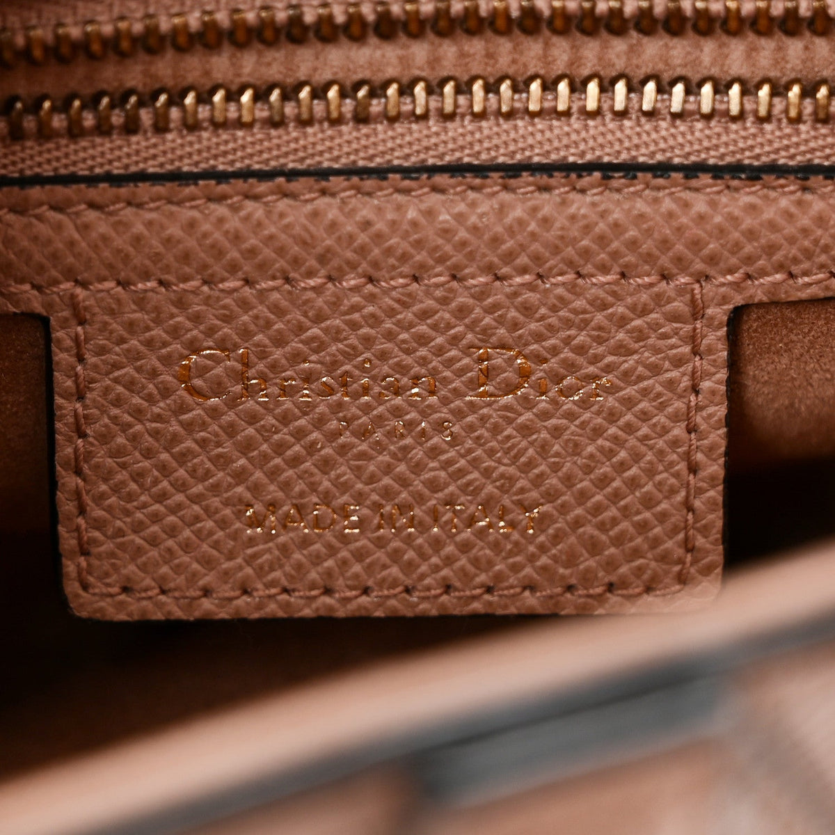 Grained Calfskin Saddle Bag Blush