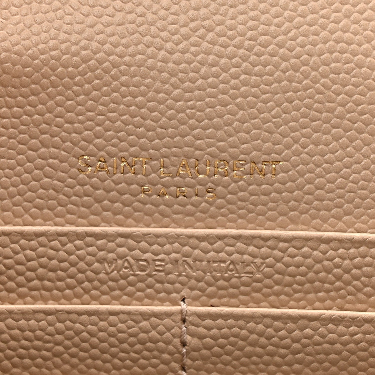 Grain De Poudre Matelasse Chevron Monogram Envelope Chain Wallet Nude Powder