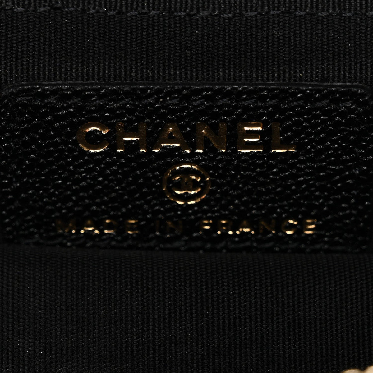 Caviar Quilted Mini Top Handle Vanity With Chain Black