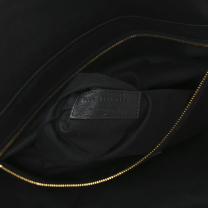 Lambskin Quilted Maxi Icare Shopping Tote Black