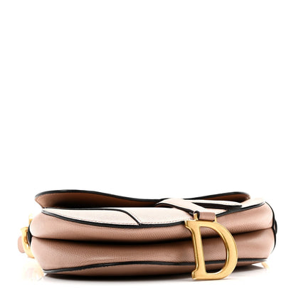 Grained Calfskin Saddle Bag Blush
