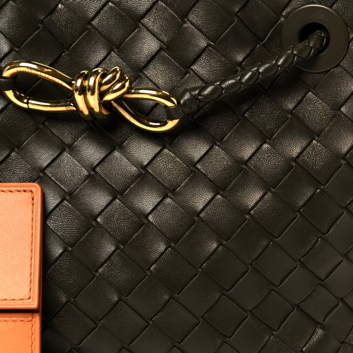 Nappa Intrecciato Small Andiamo Shoulder Bag Cypress