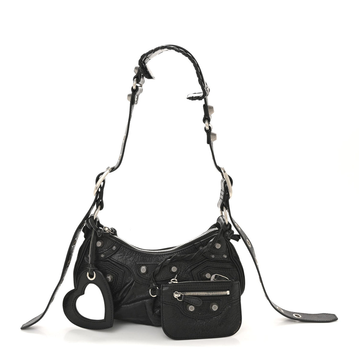 Agneau Arena Le Cagole Shoulder Bag XS Black
