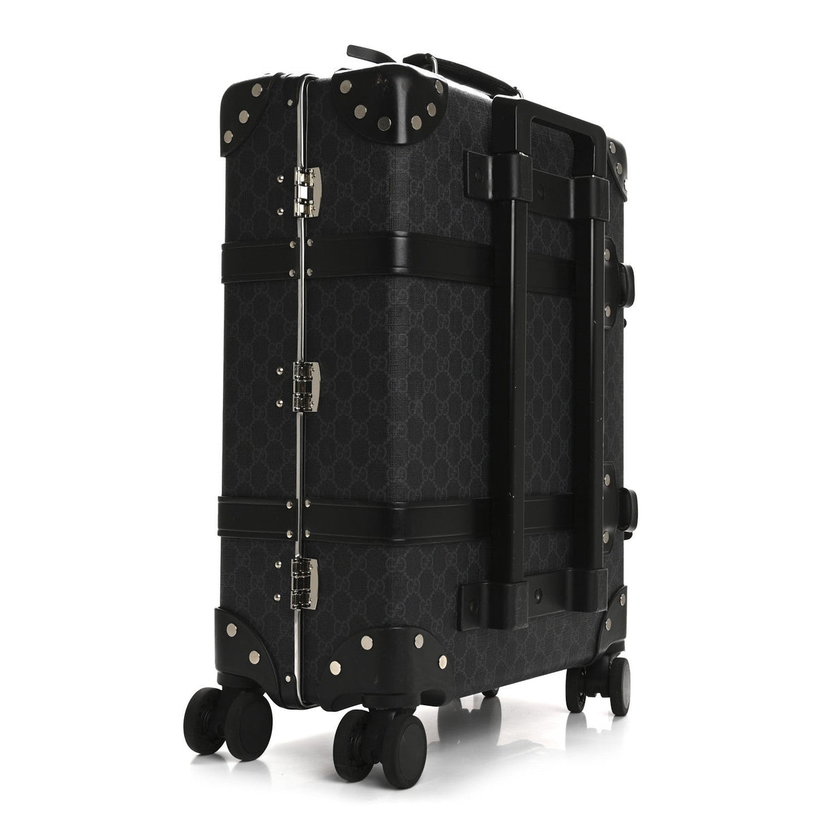 GG Supreme Monogram Globe-Trotter Carry-On Black