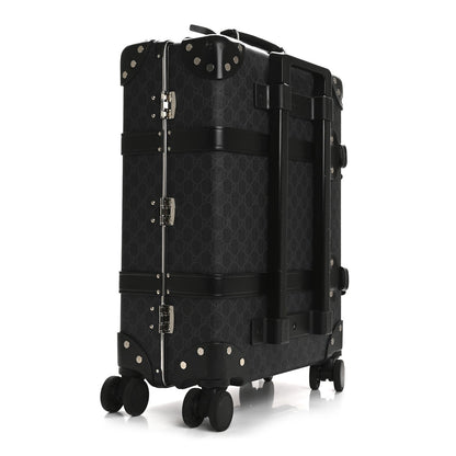 GG Supreme Monogram Globe-Trotter Carry-On Black