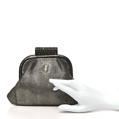 Stingray Degrade Frame Clutch Silver