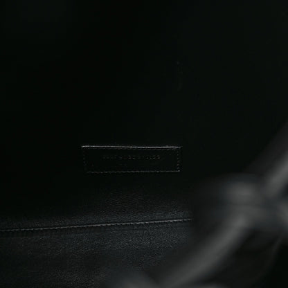 Patent Calfskin Rendez-Vous Hobo Black