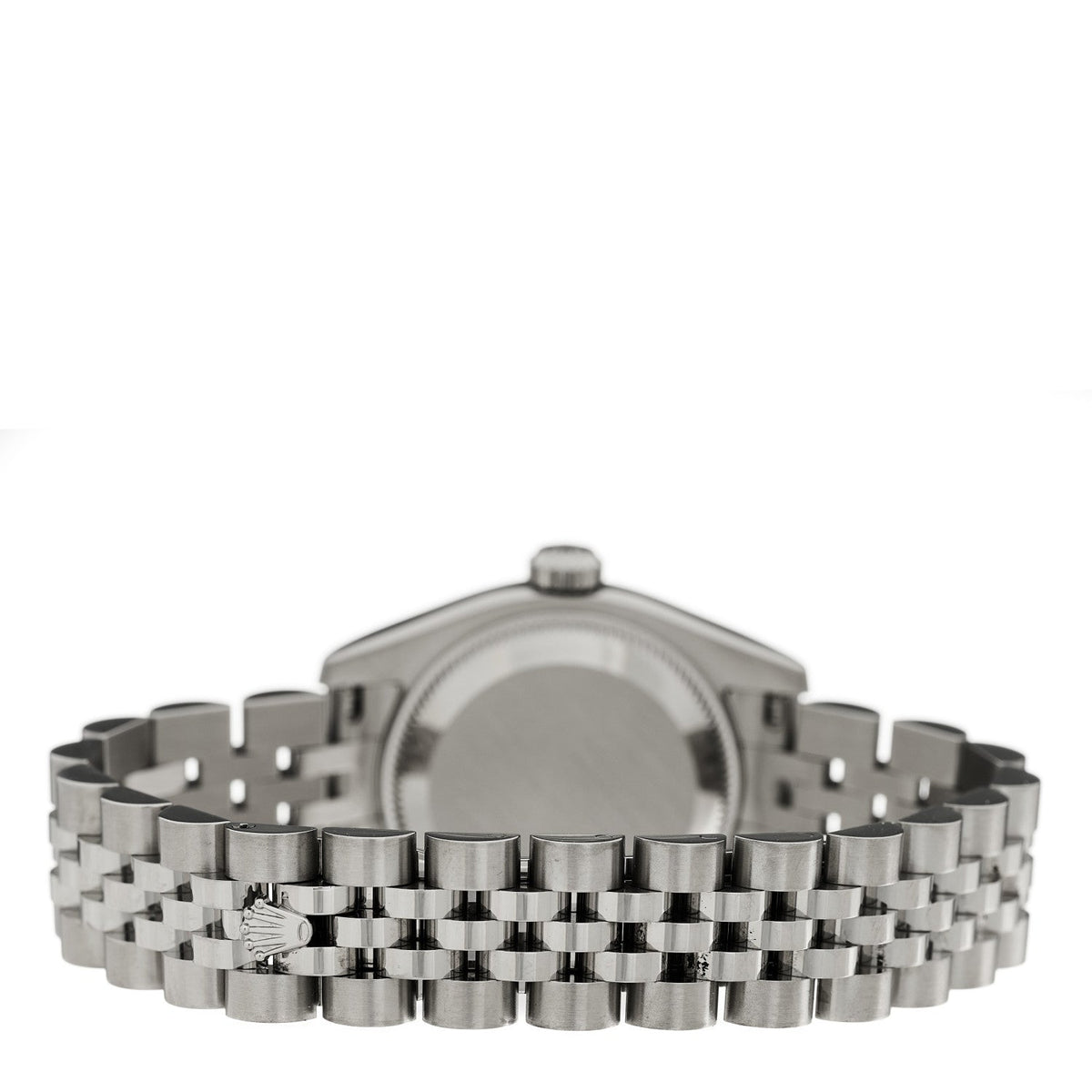 Stainless Steel 18K White Gold 26mm Oyster Perpetual Datejust Watch Black Roman 179174