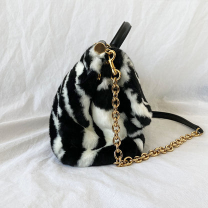 Dolce & Gabbana Fur Sicily Bag