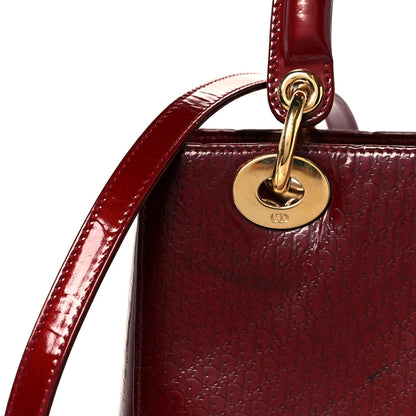 Patent Diorissimo Medium Lady Dior Burgundy Red