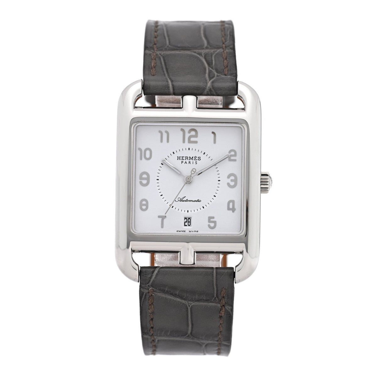 Stainless Steel Alligator 29mm Cape Cod Automatic Watch Gris Perle