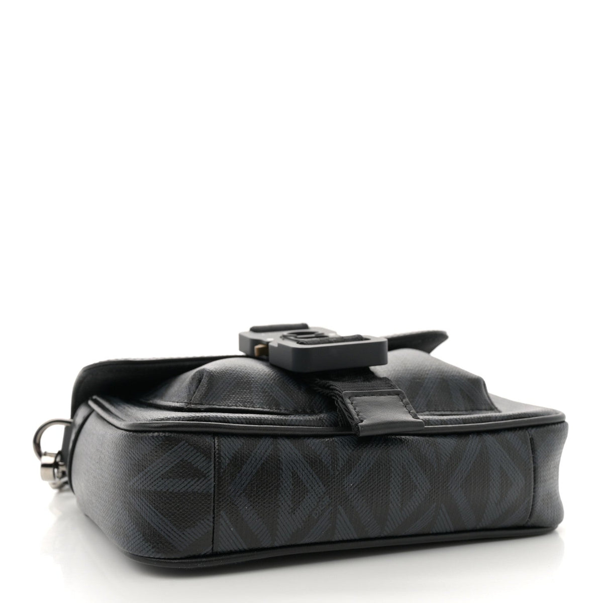 Coated Canvas CD Diamond Mini Hit The Road Bag Black