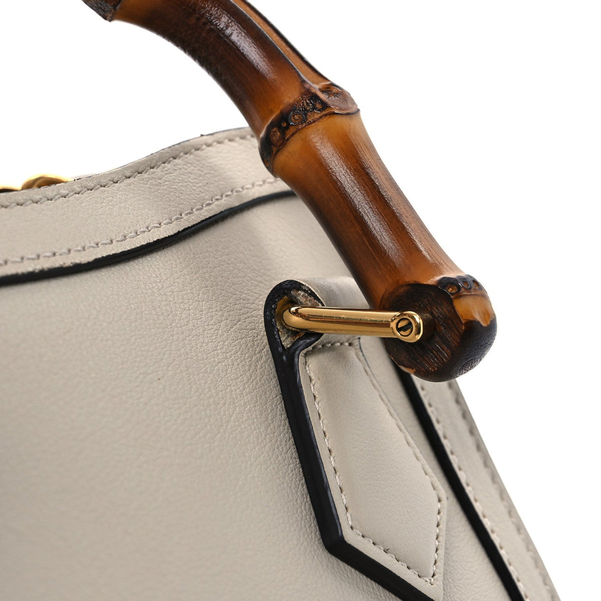 Wonka Grain Calfskin Mini Diana Tote Bag Mystic White