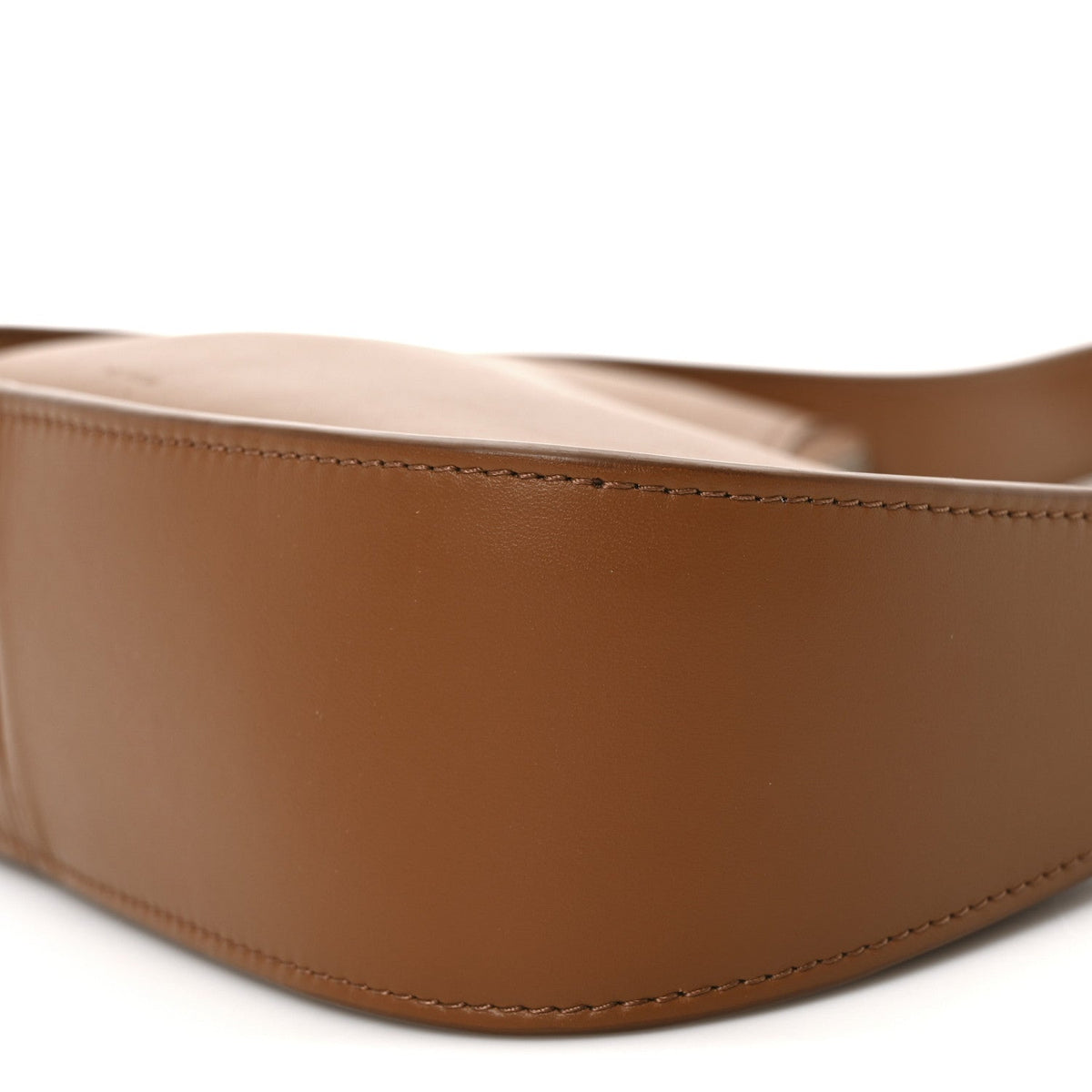 Smooth Calfskin Half Moon Shoulder Bag Chestnut