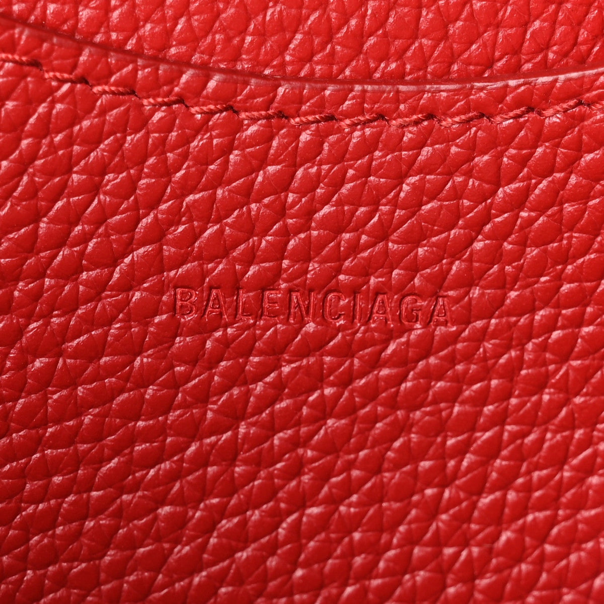 Grained Calfskin Neo Classic Gold Hardware Nano City Crossbody Medium Red