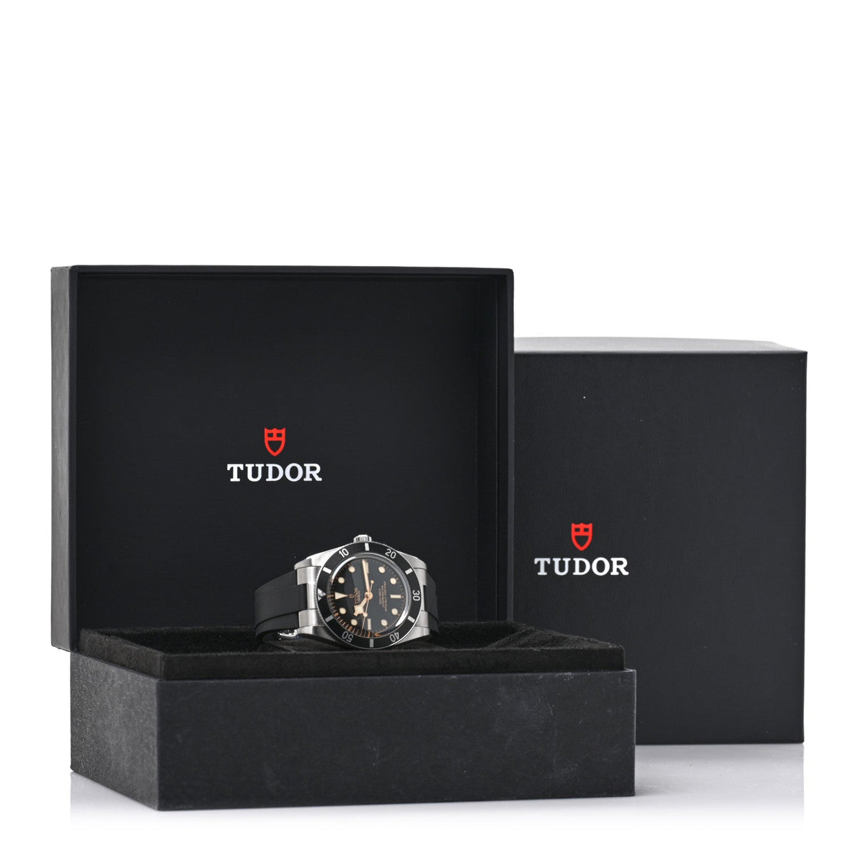 Stainless Steel Rubber 37mm Black Bay Fifty Four Automatic Watch Black 79000N