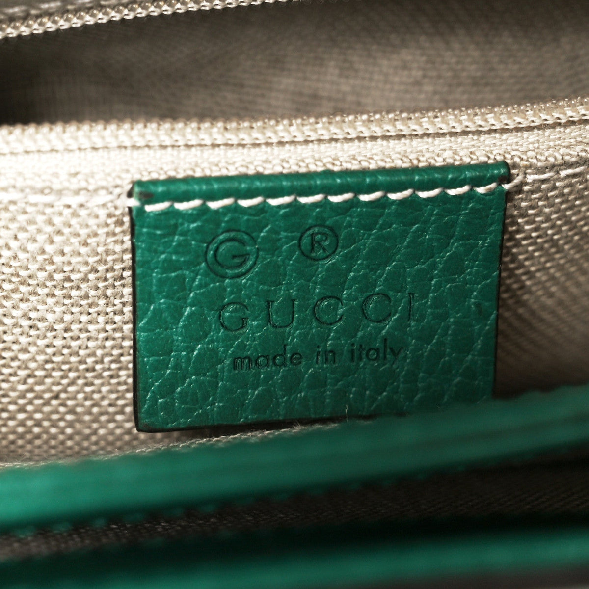 Dollar Calfskin Interlocking G Crossbody Bag Emerald
