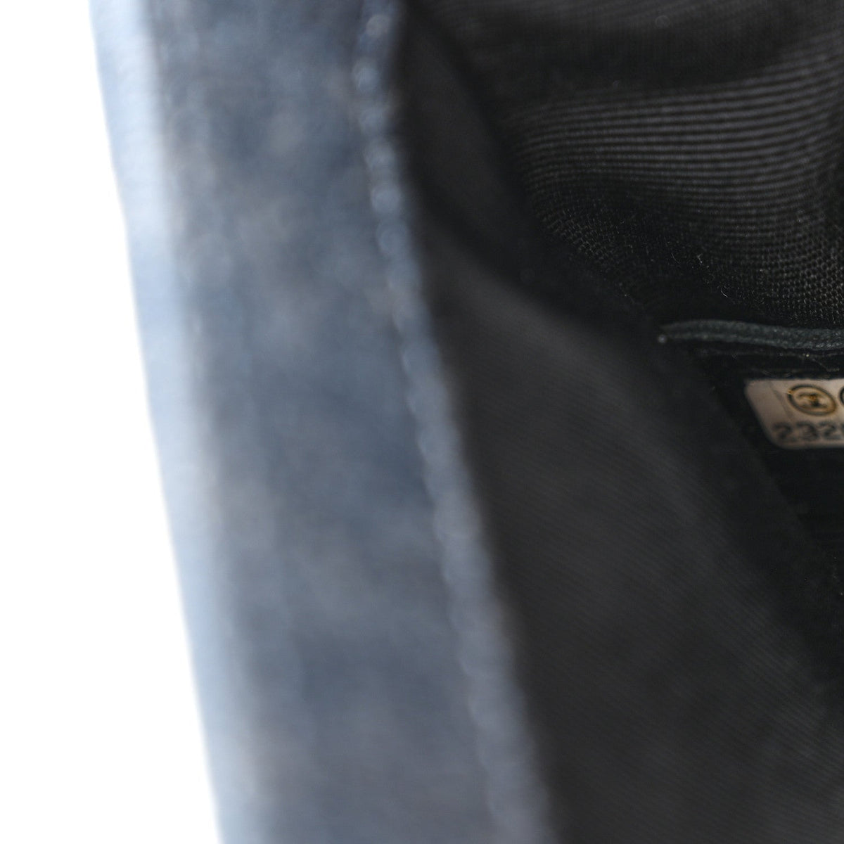Denim Embossed Small Boy Flap Blue