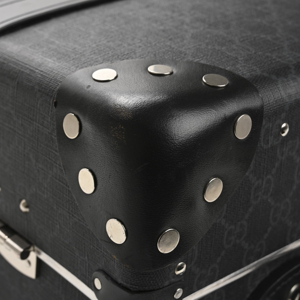GG Supreme Monogram Globe-Trotter Carry-On Black