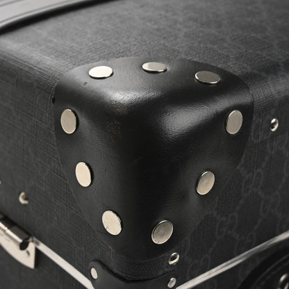 GG Supreme Monogram Globe-Trotter Carry-On Black