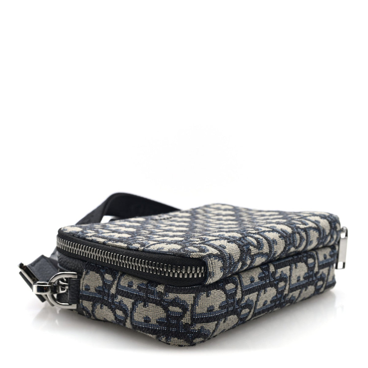 Oblique Pouch Beige Black