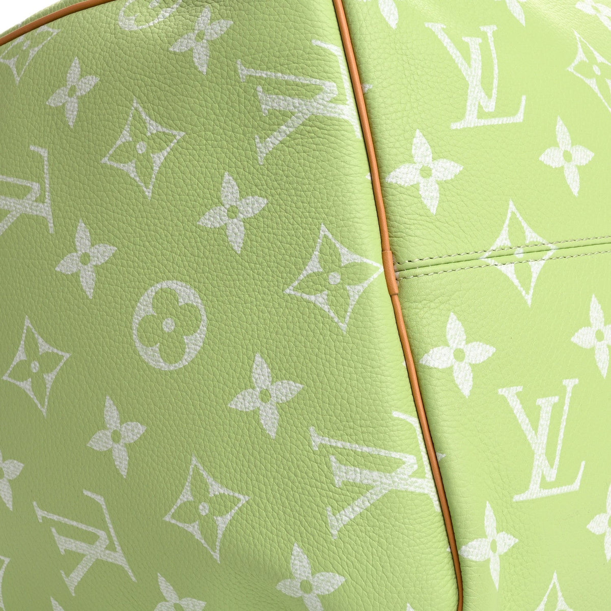 Calfskin Monogram Speedy P9 Bandouliere 50 Frozen Lime