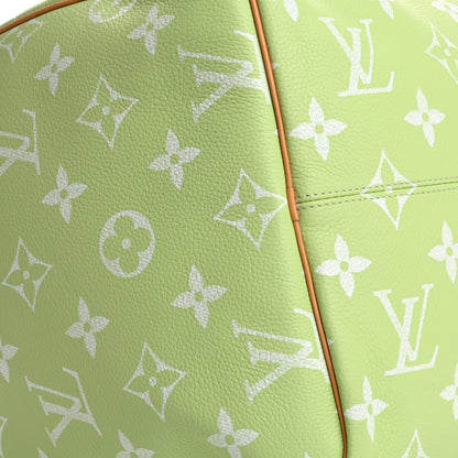 Calfskin Monogram Speedy P9 Bandouliere 50 Frozen Lime