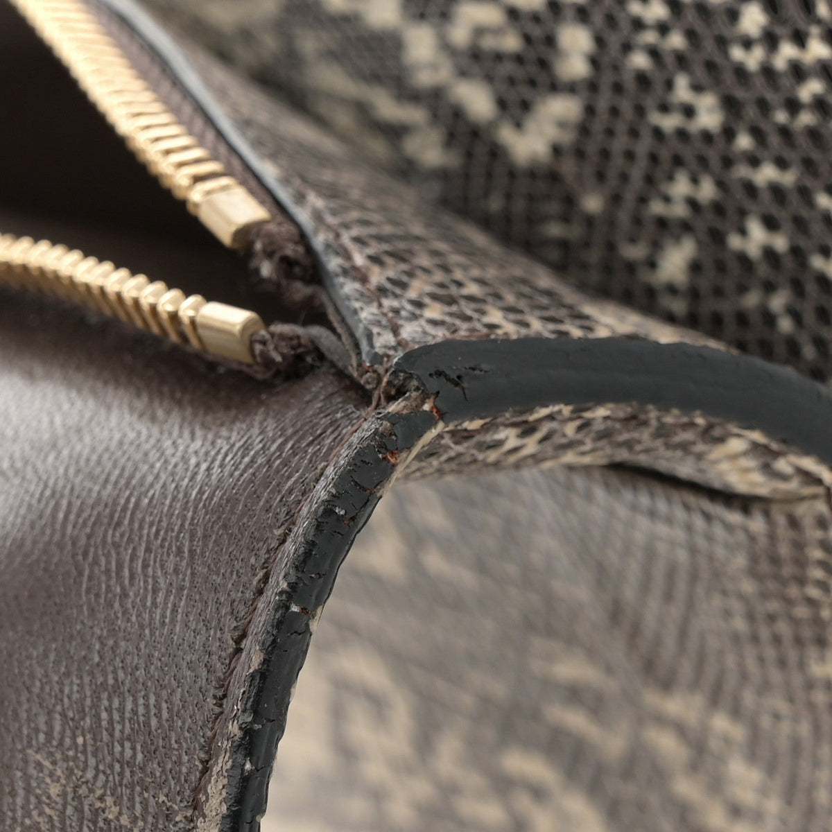 Lizard Medium Classic Box Flap Bag Natural