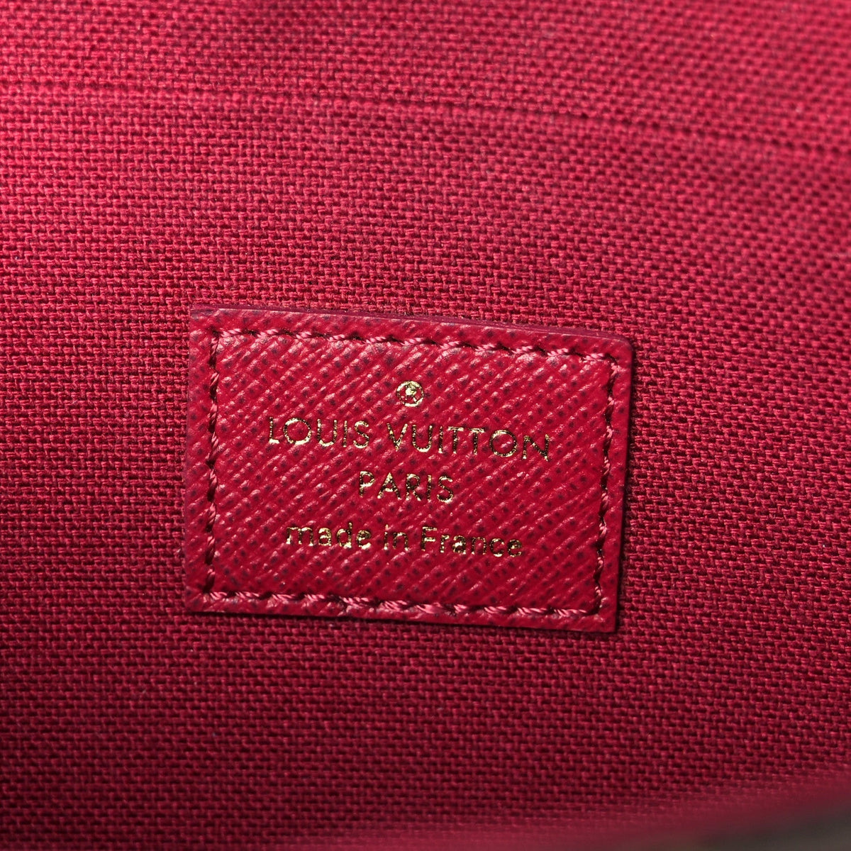 Monogram Pochette Felicie Chain Wallet Fuchsia