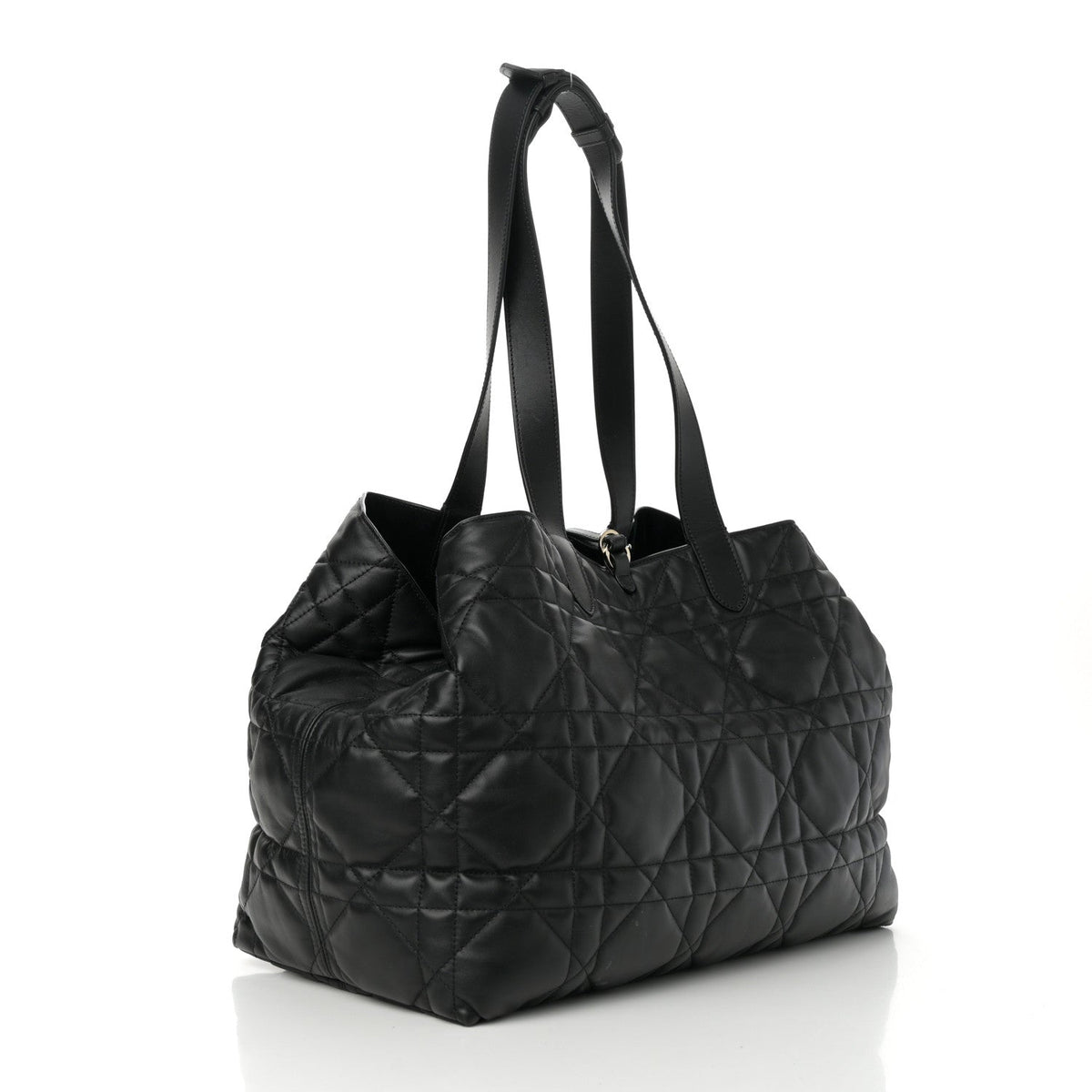Calfskin Macrocannage Large Toujours Black